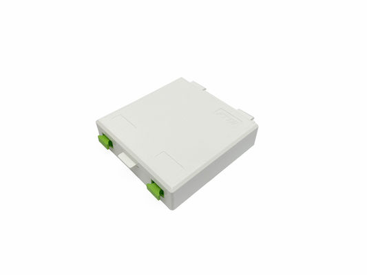 acheter Prise murale optique d'intérieur gauche d'Unibody de boîte d'arrêt de fibre de 2 FTTH 86*86*23mm fabrication en ligne