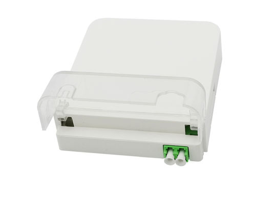acheter 2 prise murale optique duplex gauche de coffret d'extrémité de fibre de LC/APC FTTH IP54 ABS+PC d'intérieur fabrication en ligne