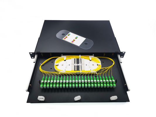 acheter Tableaux de connexions gauches de bâti de support de St ODF de Sc en métal 1U 24 fabrication en ligne