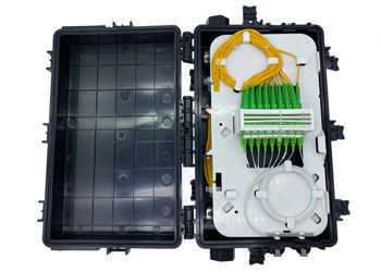 acheter La boîte d'épissurage optique aérienne de jonction de fibre de FTTH 72 144 noyaux avec des coupleurs de Sc de Mini Splitter 1x16 1x8 fabrication en ligne