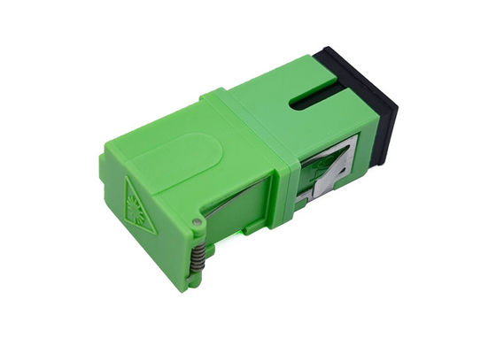 acheter Adaptateurs latéraux de connecteur de fibre de volet de Sc sans laser de bride en métal de vert de bride fabrication en ligne