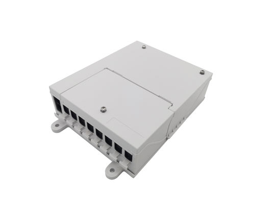 acheter ABS automatique optique d'adaptateur de volet de Sc de coupleur de PLC de la boîte 1X8 d'arrêt de diviseur de la fibre IP54 blanc fabrication en ligne