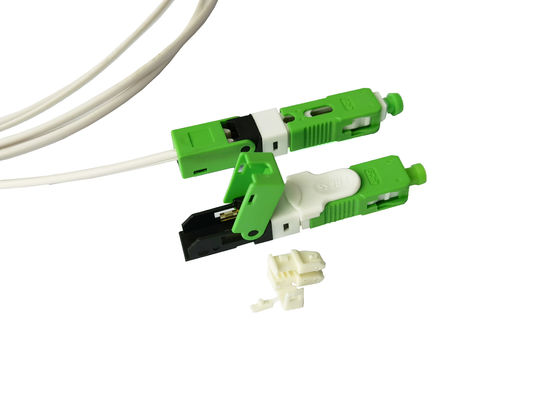 acheter Connecteur mécanique FTTH d'Assemblée rapide de gisement de Sc RPA d'ESC250D pour le câble d'interface 2*3mm verts fabrication en ligne