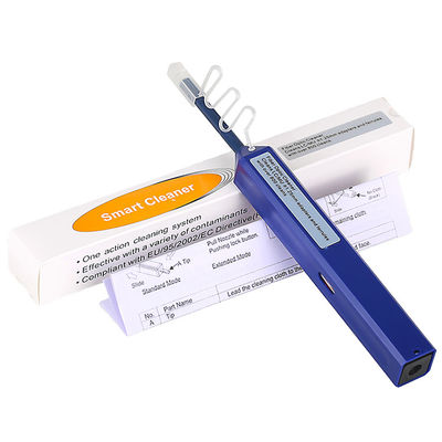 acheter Décapant du connecteur 1.25mm du clic LC MU de la fibre optique une de FTTH nettoyant le CE ROHS de Pen Type Blue fabrication en ligne
