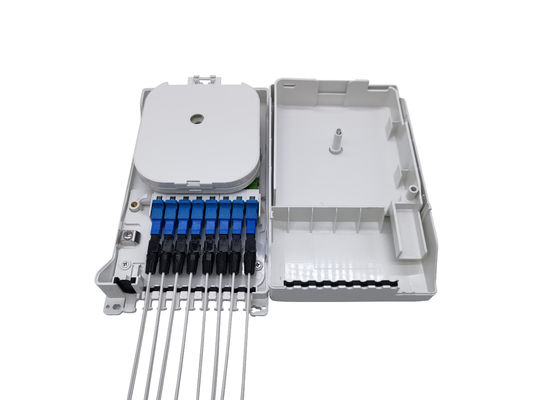 acheter La boîte blanche fixée au mur d'intérieur Mini Compact 8 d'arrêt de câble optique de fibre d'IP54 FTTH creuse l'adaptateur de Sc fabrication en ligne