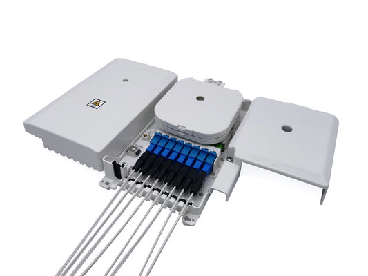 acheter Diviseur de fibre optique non coupé optique en plastique 1x8 de boîte d'arrêt de fibre de 8 ABS de ports fabrication en ligne