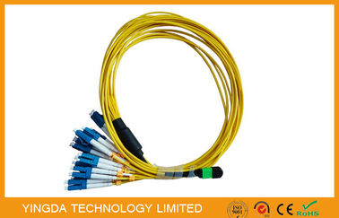 acheter 24 cœurs Multi Fiber Bundle MTP MPO Cable MPO LC Fan Out Patch Cord 2 mm fabrication en ligne