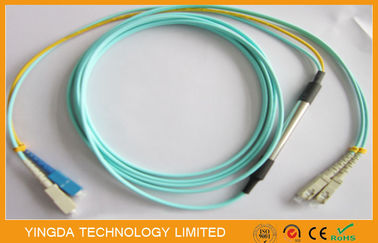 acheter SC câble optique de traitement de fibre du duplex 50/125um OM3 10G de corde de correction de mode de Sc fabrication en ligne