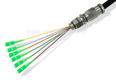 acheter Mètre unimodal imperméable 0.9mm de Sc optique/RPA 9/125 um OS2 LSZH 15 de noyau des tresses 6 de fibre pour des télécom extérieures fabrication en ligne