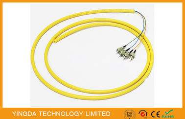 acheter Noyaux optiques Bunchy LSZH 0.9MM jaunes, tresse du tresse 4 de fibre d'ODF de mode unitaire fabrication en ligne