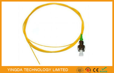 acheter botte 0.9mm jaune de vert de SM de tresse du câble optique RPA FC de fibre de 1.5M pour des télécom fabrication en ligne