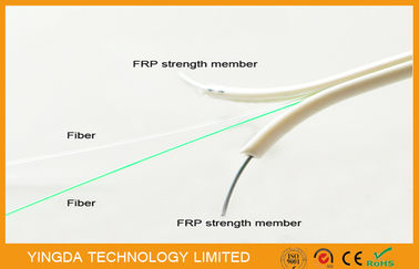 acheter Câble d'interface du mode unitaire FTTH, câble optique non métallique de fibre de noyau de la force 2 de FRP fabrication en ligne