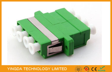acheter Adaptateur optique de fibre du SM 9/125 um LC/RPA, manière à fibre optique du quadruple 4 de vert d'adaptateur fabrication en ligne
