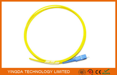 acheter Câble à fibres optiques 1Meter LSZH G.652D jaune optique du simplex 3mm de SM de Sc UPC de tresse fabrication en ligne