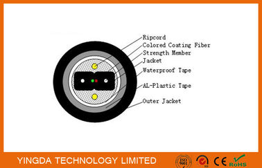 acheter Type blindé câble extérieur d'arc de conduit de veste de PE de noir du câble d'interface de fibre FTTH fabrication en ligne