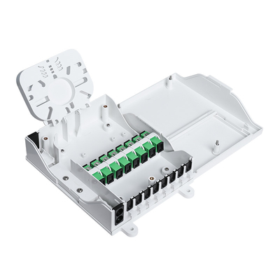 acheter Boîte optique d'intérieur d'arrêt de fibre de PETIT SOMME avec 1x8 les connecteurs blancs du diviseur FTTH SC/UPC fabrication en ligne