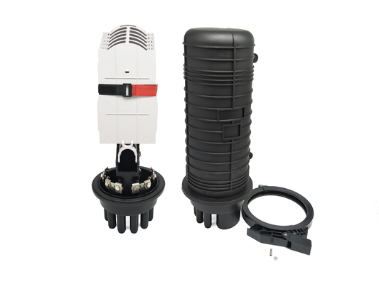 acheter 144 ports ronds optiques aériens du joint 1oval 8 de rétrécissement de la chaleur de dôme de clôture d'épissure de fibre des noyaux pp fabrication en ligne