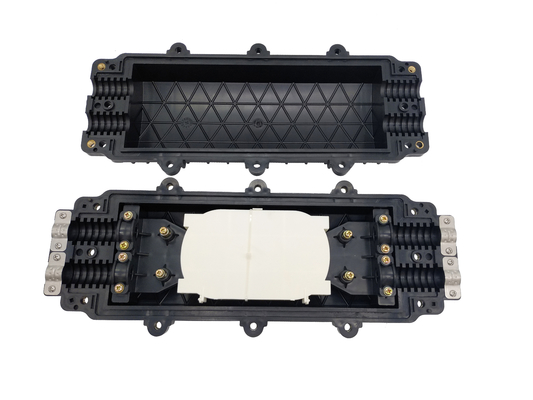 acheter La fermeture optique intégrée 144 d'épissure de fibre d'ABS creuse 2In que 2Out a enterré la clôture aérienne de trou d'homme fabrication en ligne