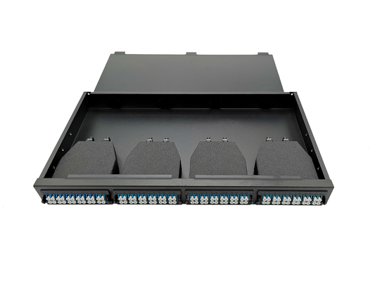 acheter câble optique de la fibre MPO LC de pouce ODF 96 du tableau de connexions du bâti de support 1U MTP MPO 19 fabrication en ligne