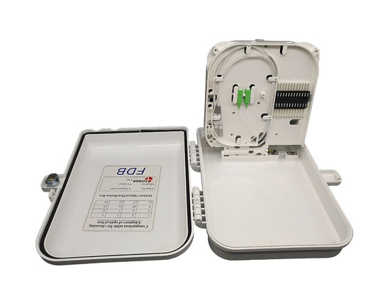 Glande de câble à fibre optique à deux entrées 16 sorties 16 noyau 1x16 Splitter Box pour le réseau