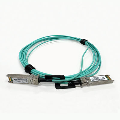 AOC câble 25G SFP28 à SFP28 5m transmission, OM3 300 aqua 850nm avec tirage noir