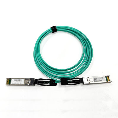 25G SFP28 câbles optiques actifs 50/125 OM3 MM 3,0 mm câble AOC couleur Aqua 10 Mts
