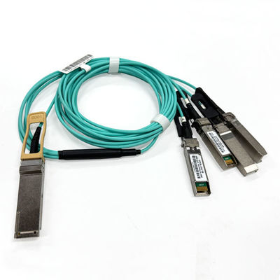 100G câble AOC 100G QSFP28 à 4x25G SFP28 câble optique actif 5M OM3