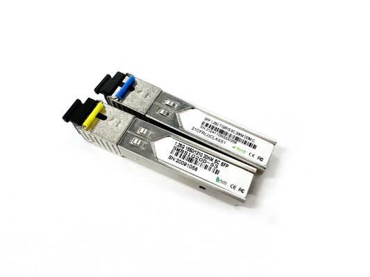 Prix du module de fibre optique SFP-1.25G-LX 1.25G 20KM SC double SFP 1310nm 1550nm 20KM SFP+ pour le centre de données télécom FTTX